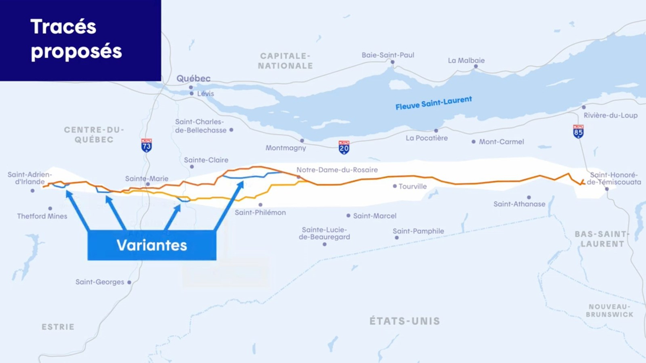 Ligne de haute tension: la MRC de La Nouvelle-Beauce demande aussi son enfouissement