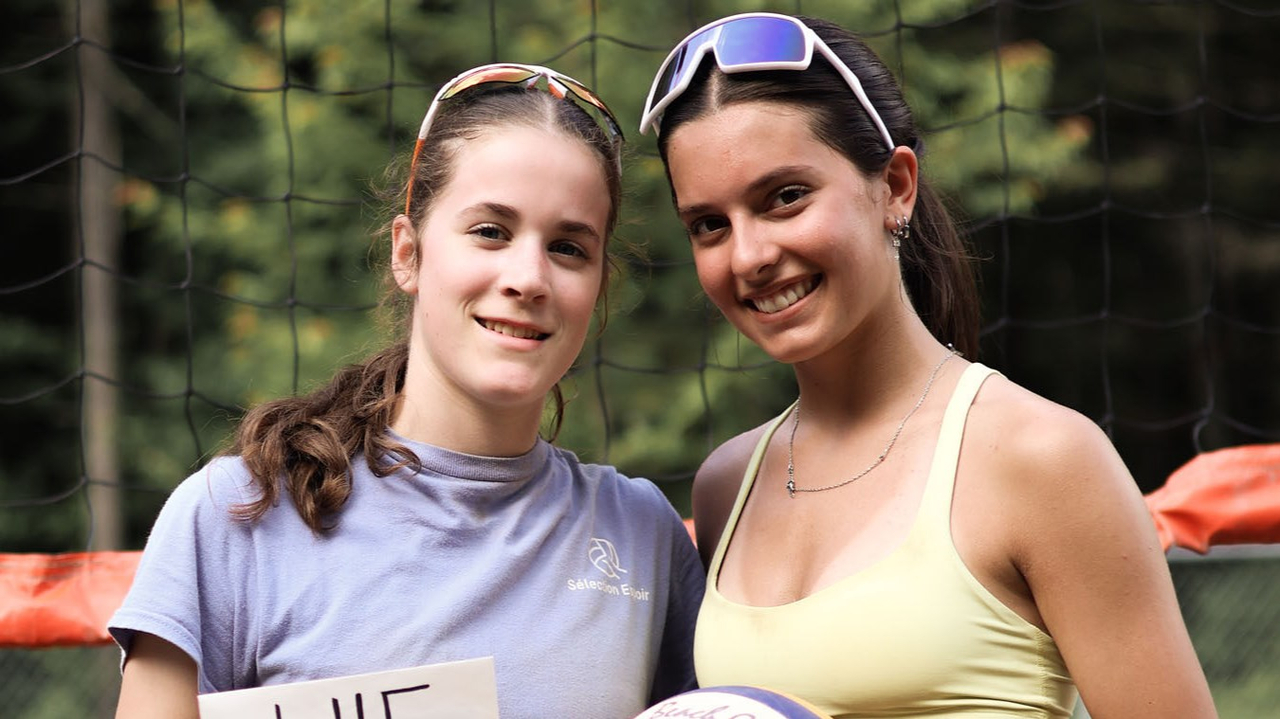 Maude Poulin et Elsa Audet (2x2 U15)