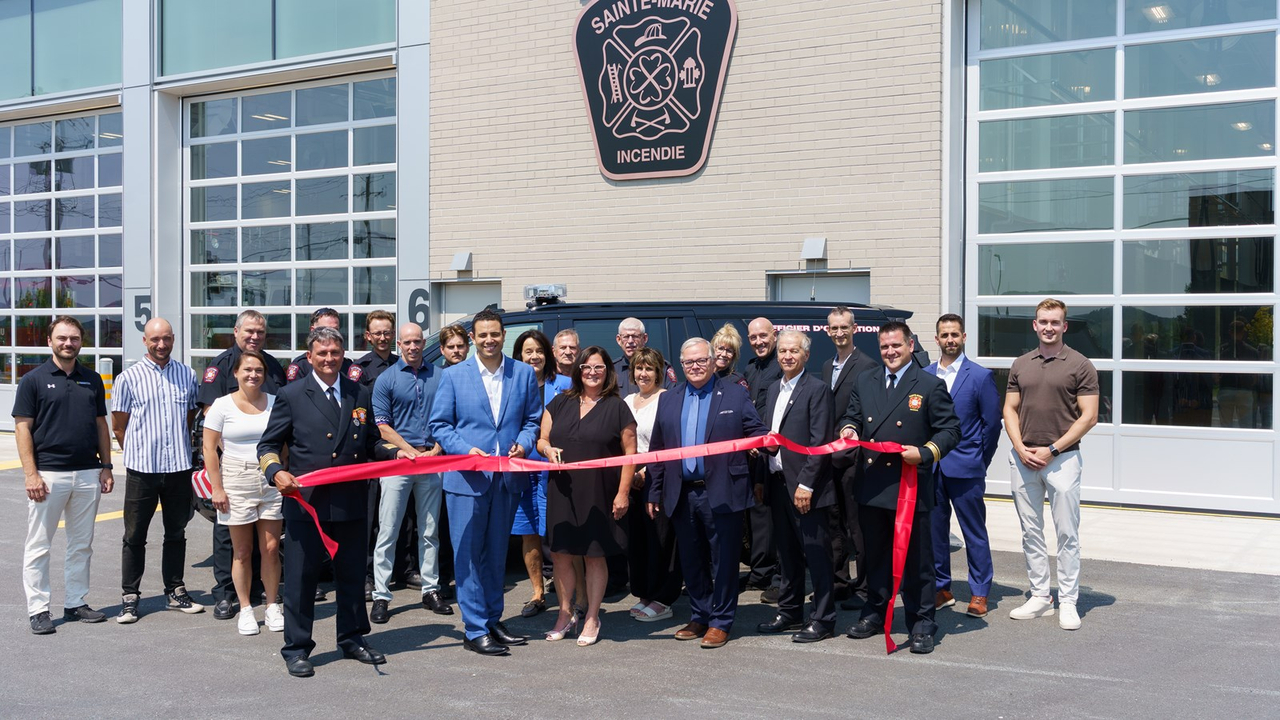 Sainte-Marie inaugure sa nouvelle caserne de pompiers