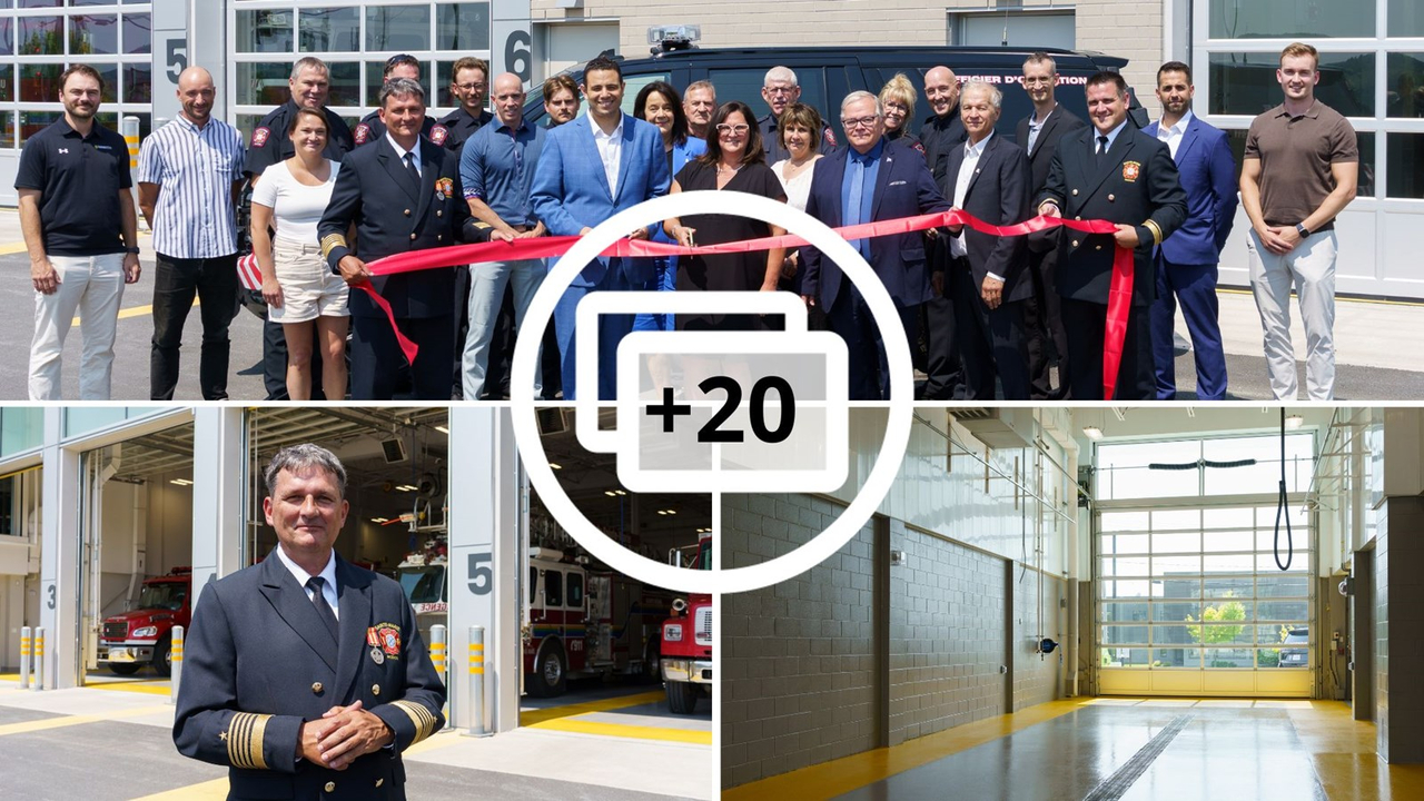 Sainte-Marie inaugure sa nouvelle caserne de pompiers