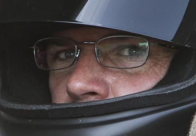 Patrick Carpentier pendant les essais de la course Nascar Nationwide à Montreal au Circuit Gilles Villeneuve le 28 août 2010. (ANDRE FORGET / QMI AGENCY)