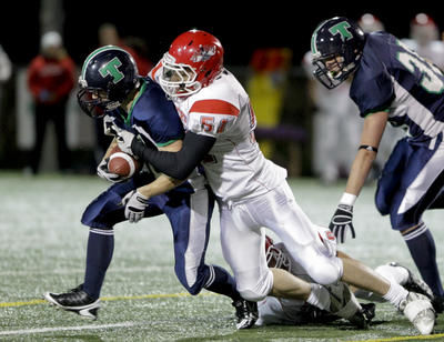 Les Triades de Lanaudière ont remporté une importante victoire de 39-0 contre les Cheminots de Saint-Jérôme le 2 octobre dernier. Photo : André Sirois