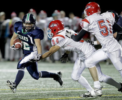 Les Triades de Lanaudière ont remporté une importante victoire de 39-0 contre les Cheminots de Saint-Jérôme le 2 octobre dernier. Photo : André Sirois