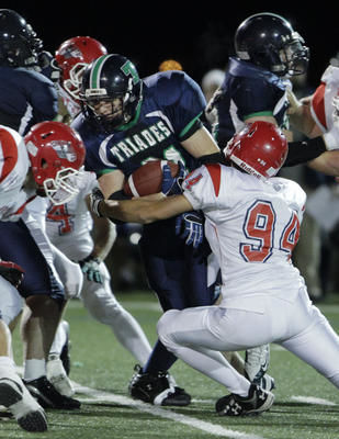Les Triades de Lanaudière ont remporté une importante victoire de 39-0 contre les Cheminots de Saint-Jérôme le 2 octobre dernier. Photo : André Sirois