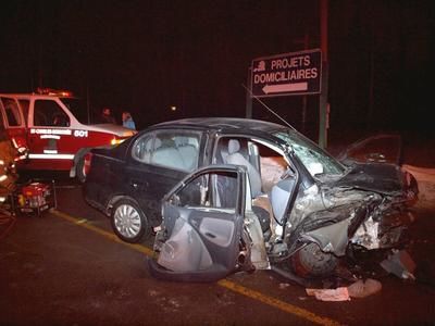 Trois blessés mineurs à Saint-Charles-Borromée