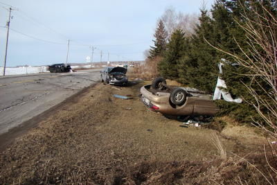 Grave accident sur la route 158