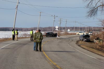 Grave accident sur la route 158