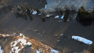 La rivière l'Assomption déborde