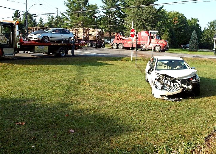 Violente collision à Saint-Félix-de-Valois