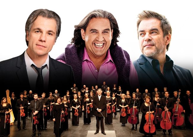 Marc Hervieux, Sylvain Cossette, Bruno Pelletier et La Sinfonia de Lanaudière