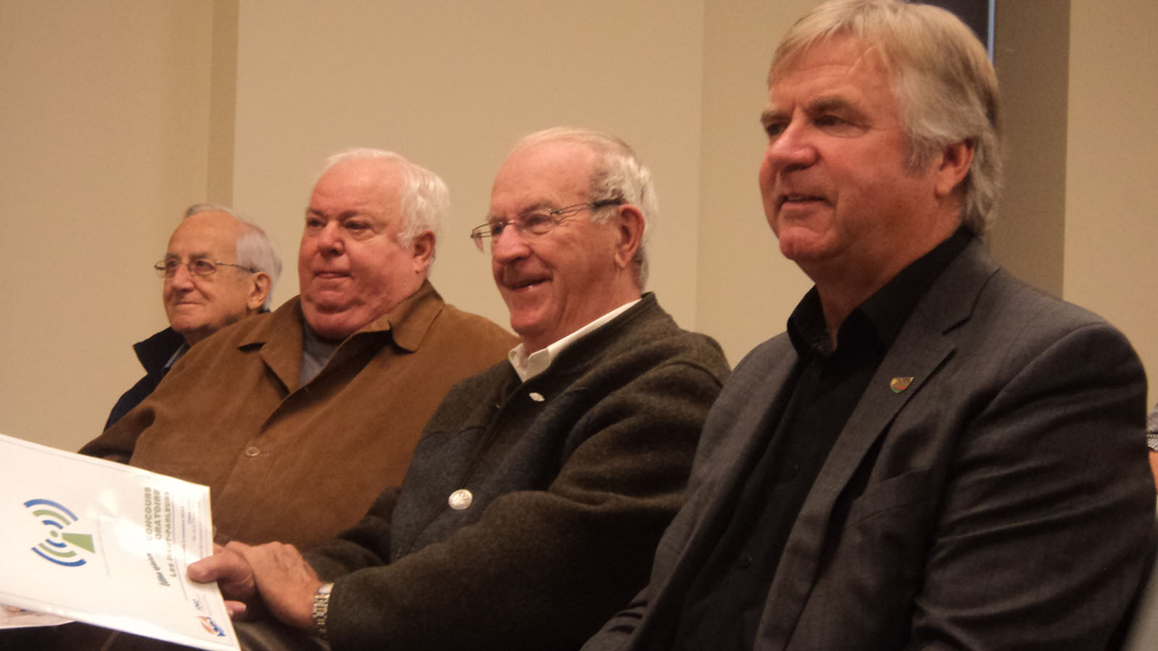 Le jury sera formé des trois derniers maires de Joliette, Alain Beaudry (droite), René Laurin (gauche) et Jacques Martin (centre)