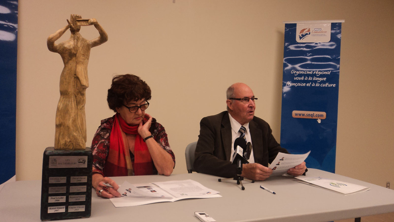 Louise Plante Nantel en compagnie d'Yvon Blanchet.