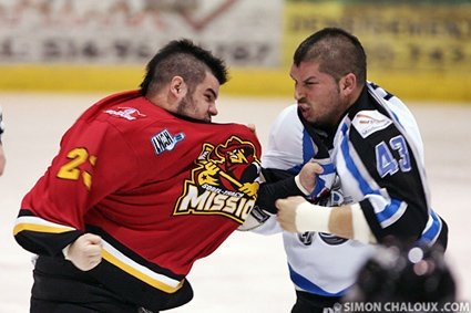 Dannick Lessard en action.
