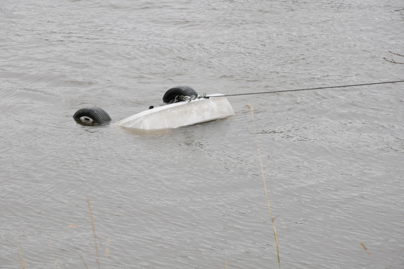Une automobile a sombré dans l'eau à St-Ignace-de-Loyola