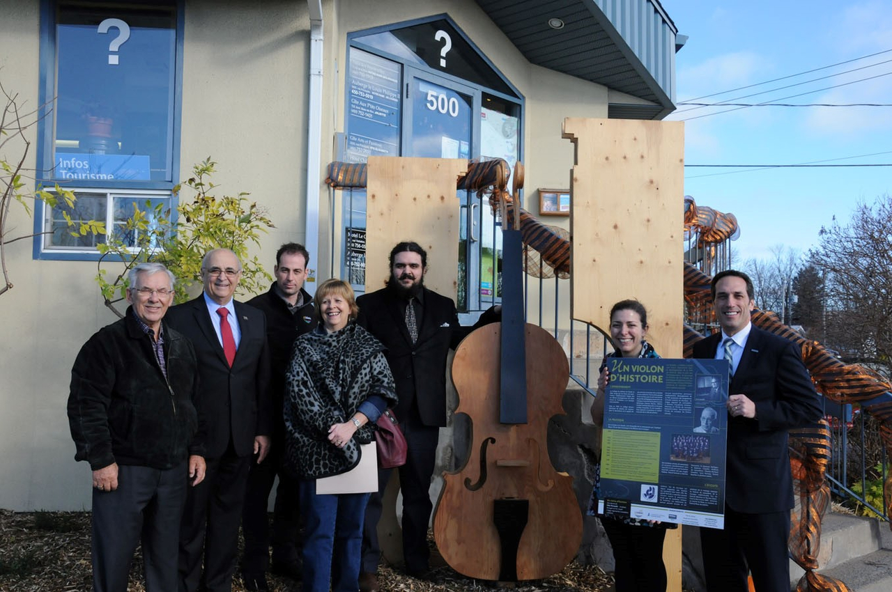 L'inauguration d'«Un violon d'histoire», à Joliette