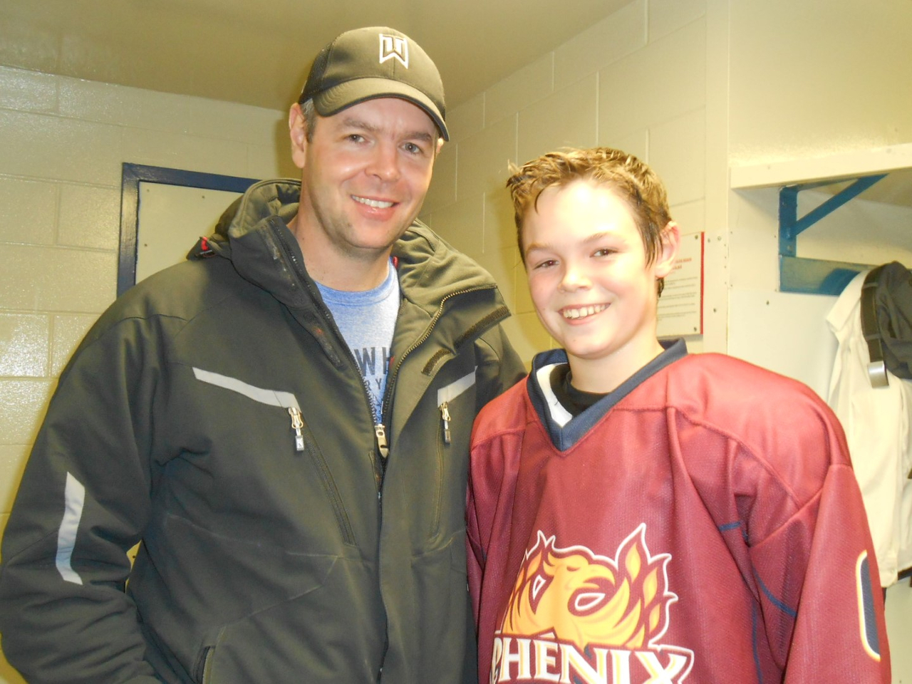 Guillaume Vézeau et son fils William.