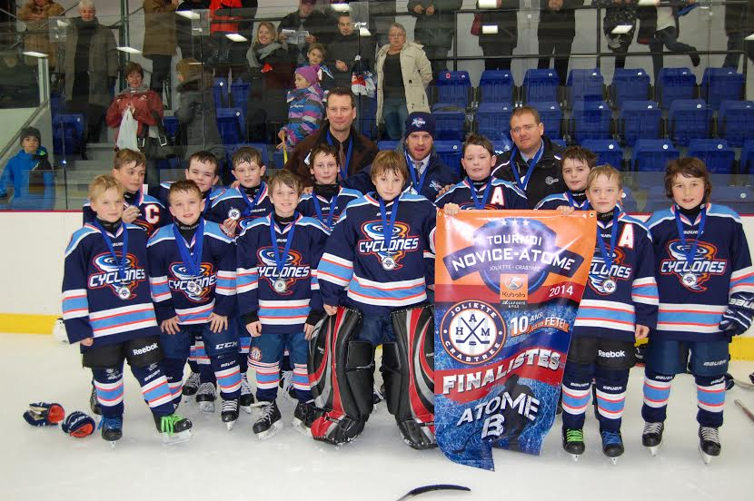 Les Cyclones 1 de Joliette-Crabtree, finaliste du tournoi novice-atome
