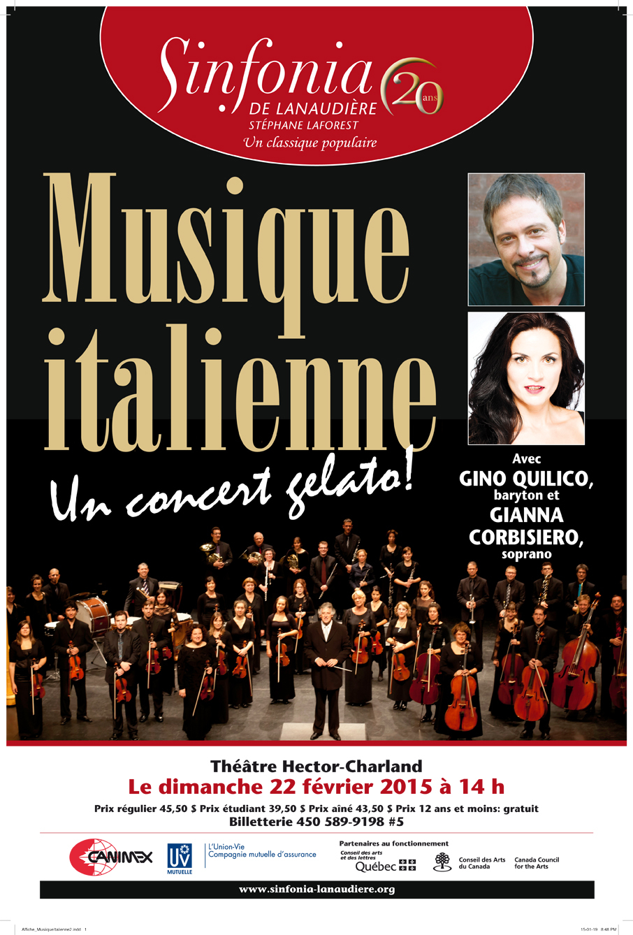 Un concert italien à l’Assomption pour Gino Quilico et Gianna Corbisiero