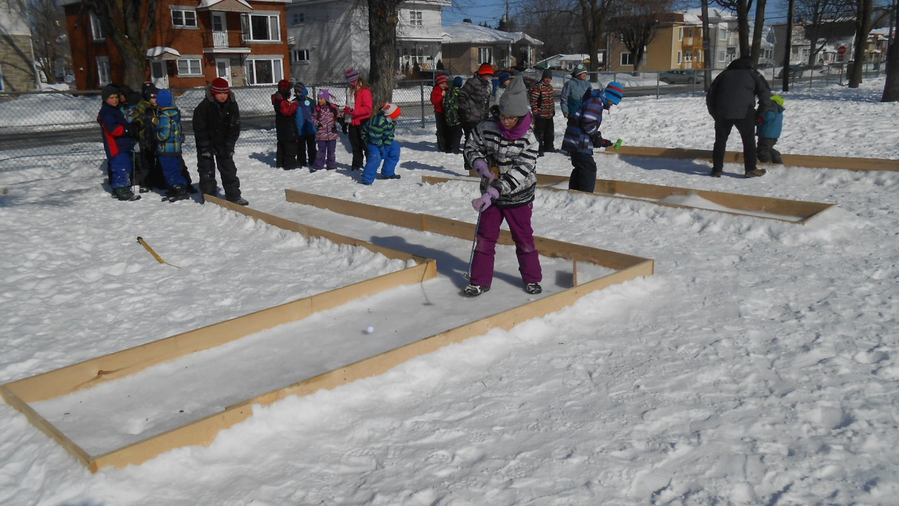 Le mini putt sur glace