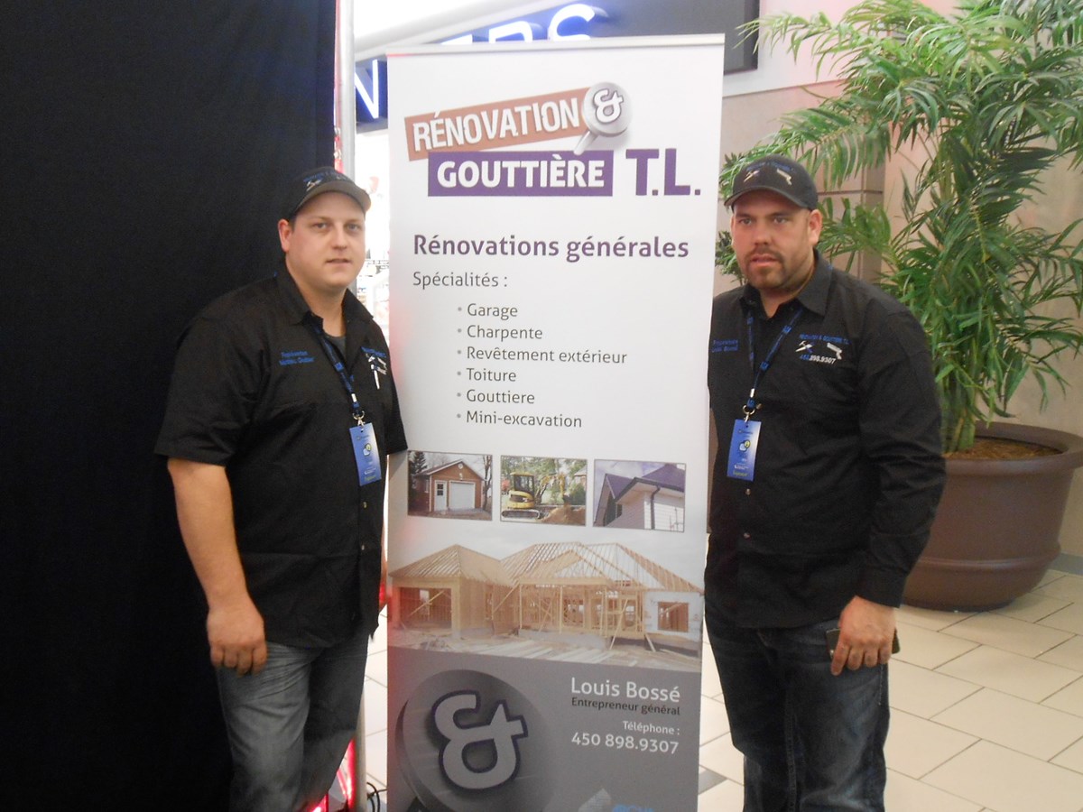 Rénovation Goutières T.L : Mathieu Gauthier et Louis Bossé.