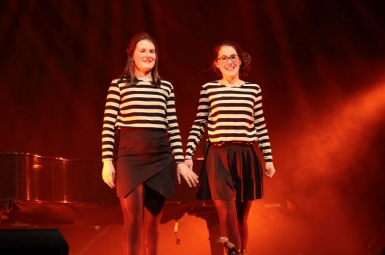 Mathilde et Laurie Brisebois de l’Académie Antoine-Manseau.