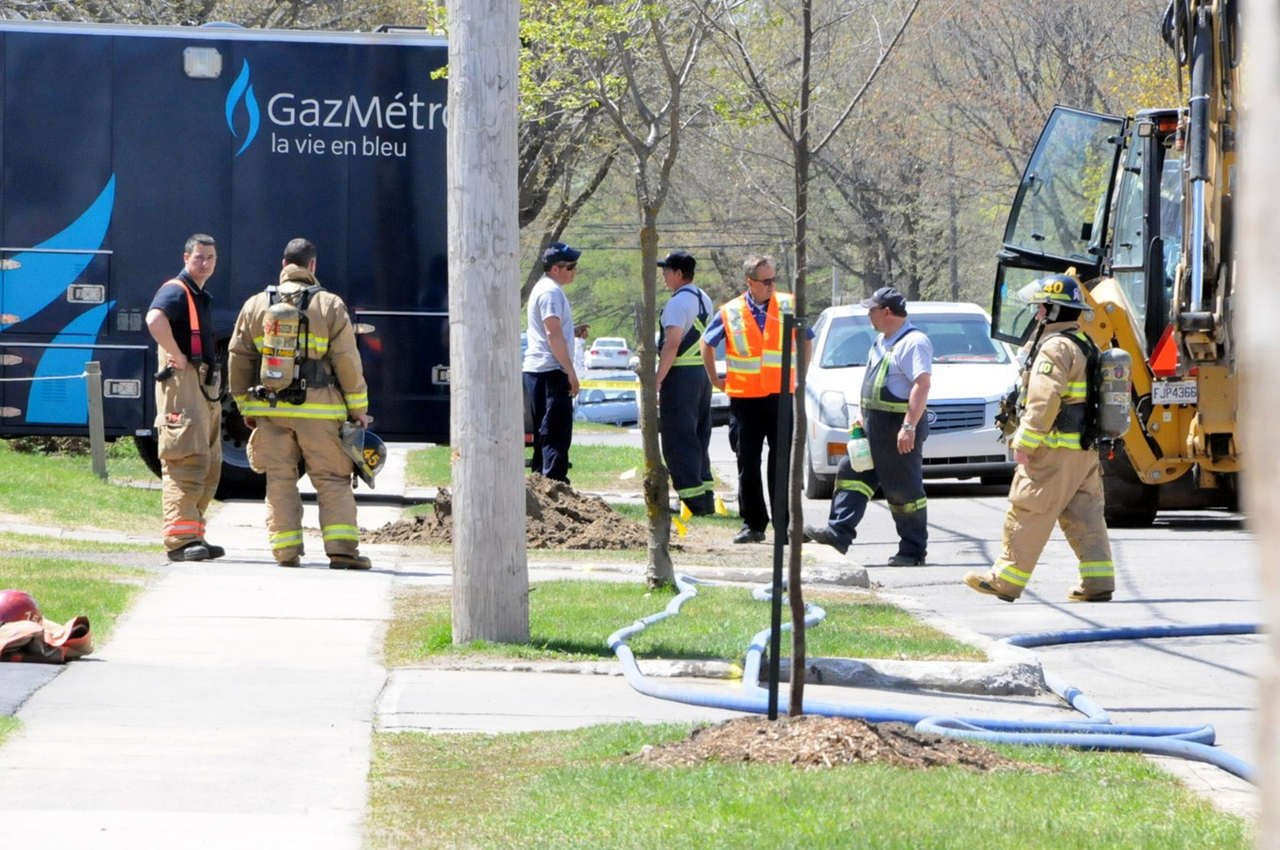 Fuite de gaz sur la rue Taché à Joliette