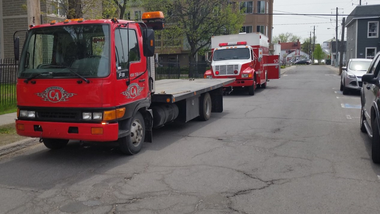 Accident sur la rue Saint-Joseph, à Joliette
