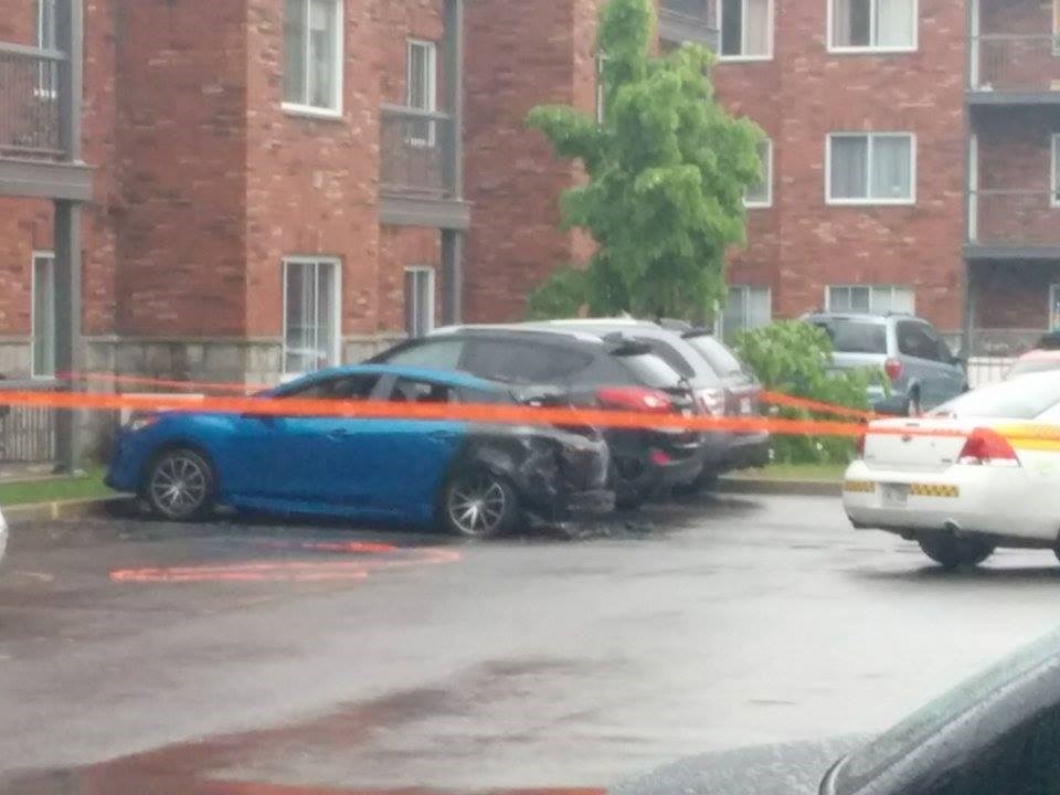 La voiture d'Emmanuel Préville-Ratelle a été ciblé le 7 juin