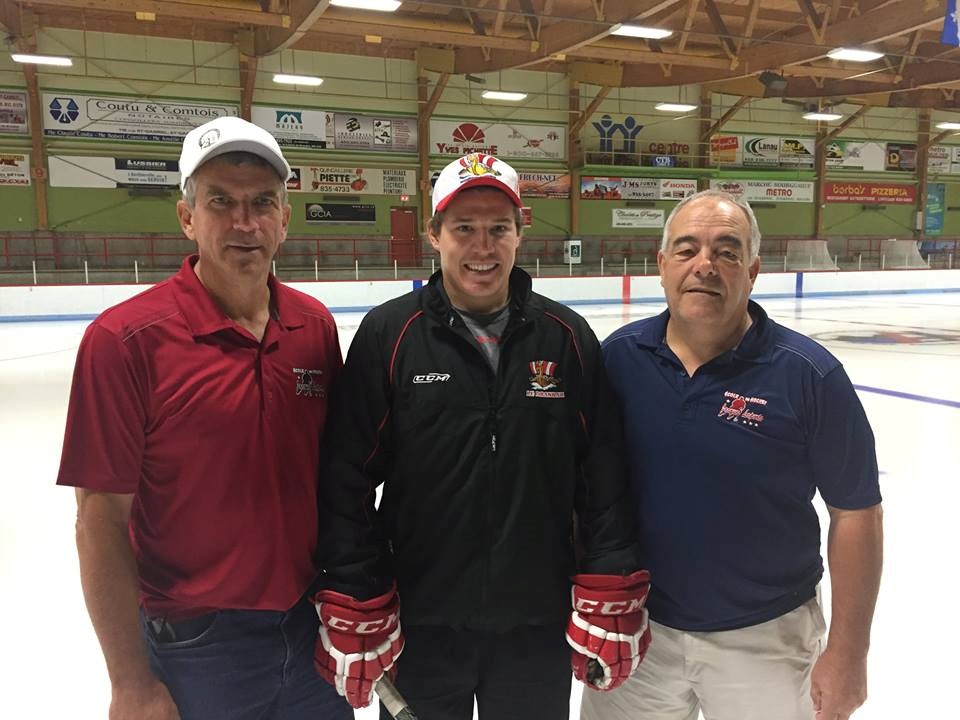 Maxime St-Cyr, en compagnie de Jacques Laporte et Olivier Denis.
