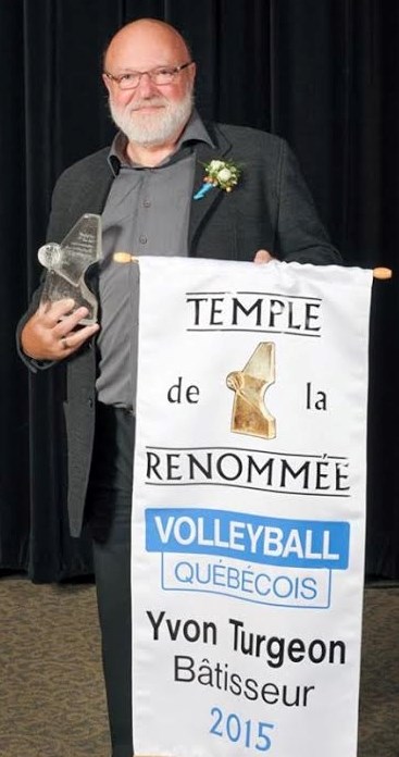 Photo d’Yvon Turgeon lors de la soirée d’intronisation.
