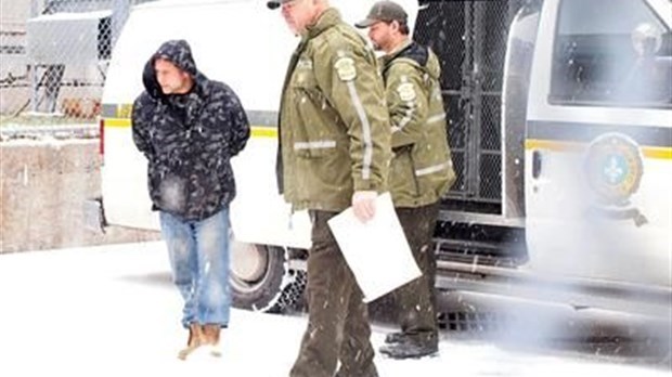 Danny Poirier-Laplante lors de son arrivée au palais de justice de Joliette, le 19 décembre 2011.