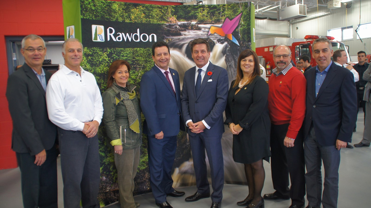 Inauguration réussie pour la caserne de pompiers de Rawdon