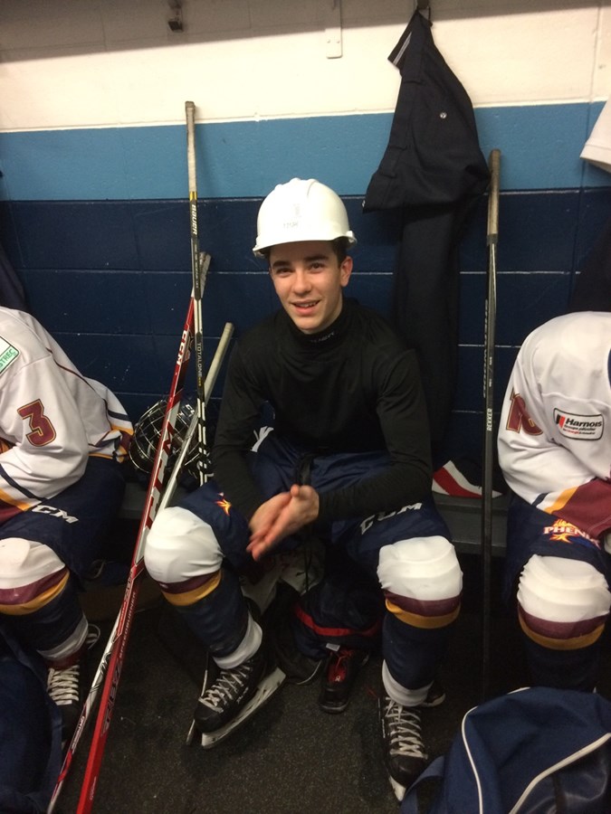 Le capitaine William Laferrière a marqué 3 buts dans la victoire du 10 novembre des juvéniles.