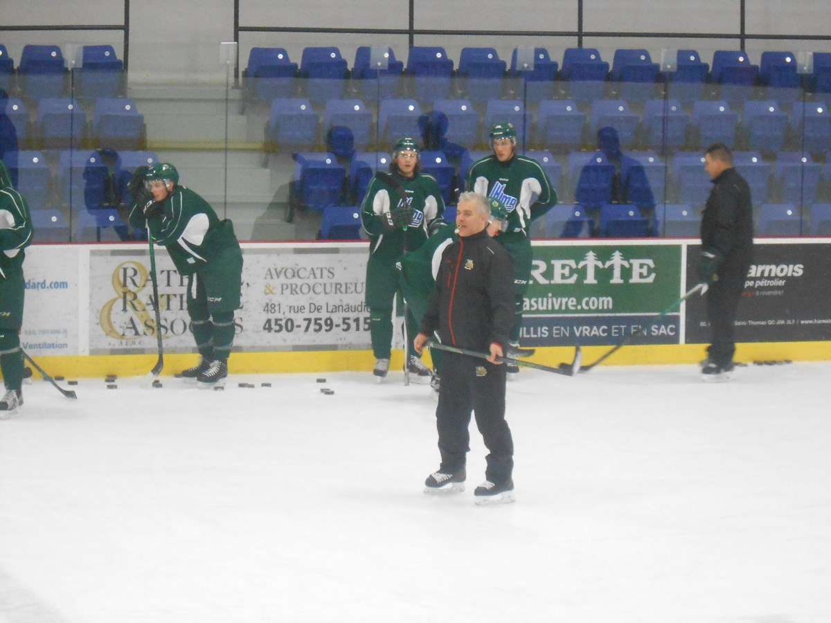 Un entraînement intense des Mooseheads