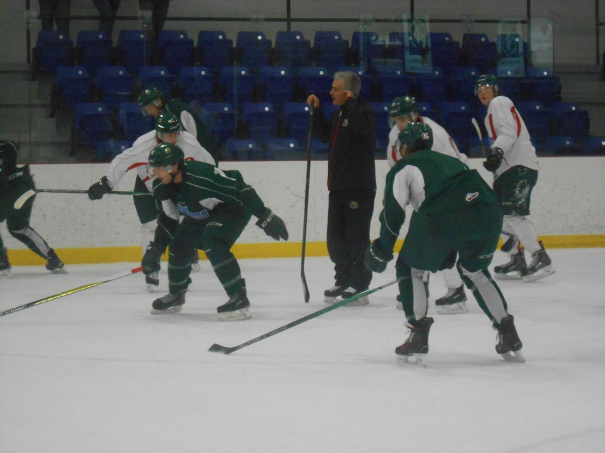 Un entraînement intense des Mooseheads