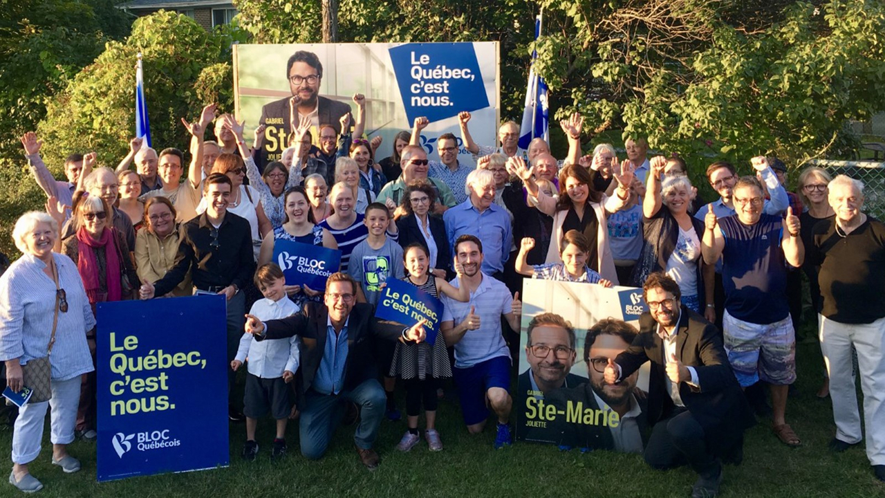 Le candidat Gabriel Ste-Marie du Bloc Québec mène une campagne verte