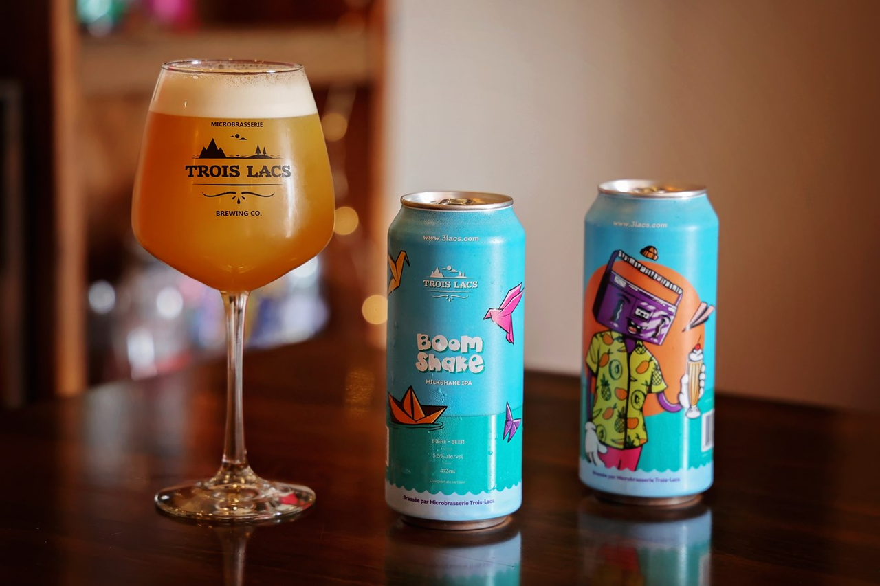 Cet été, laissez-vous tenter par la nouvelle bière Boom Shake de la Microbrasserie 3 Lacs