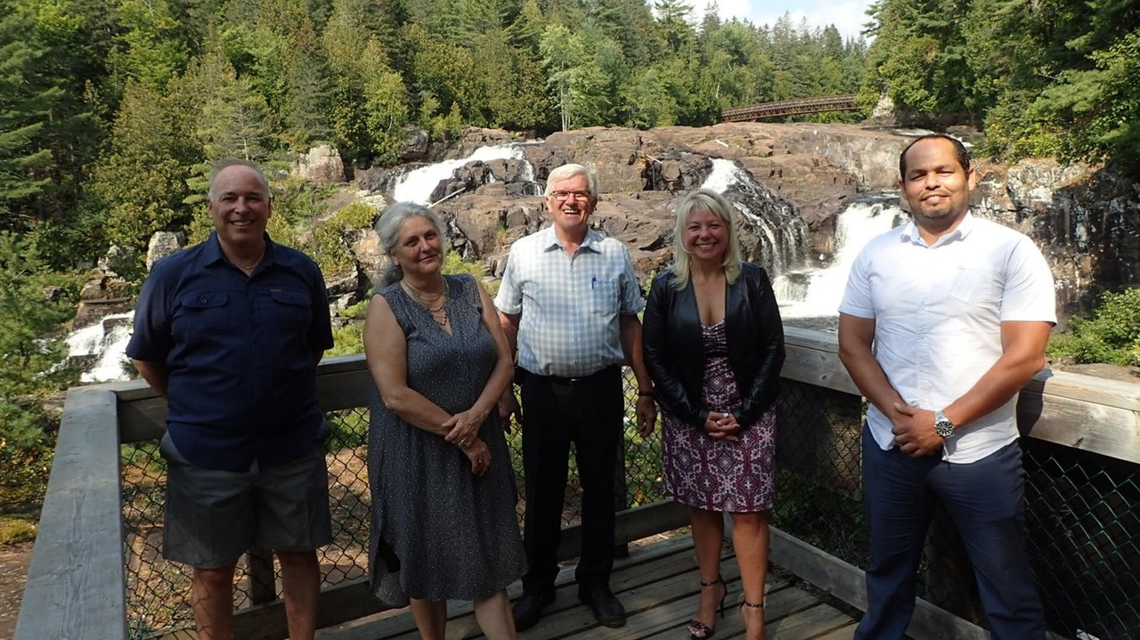 Martin Rondeau, Françoise Boudrias, Hachinou Nassirou, Rodrigue Michaud et Linda Gadoury