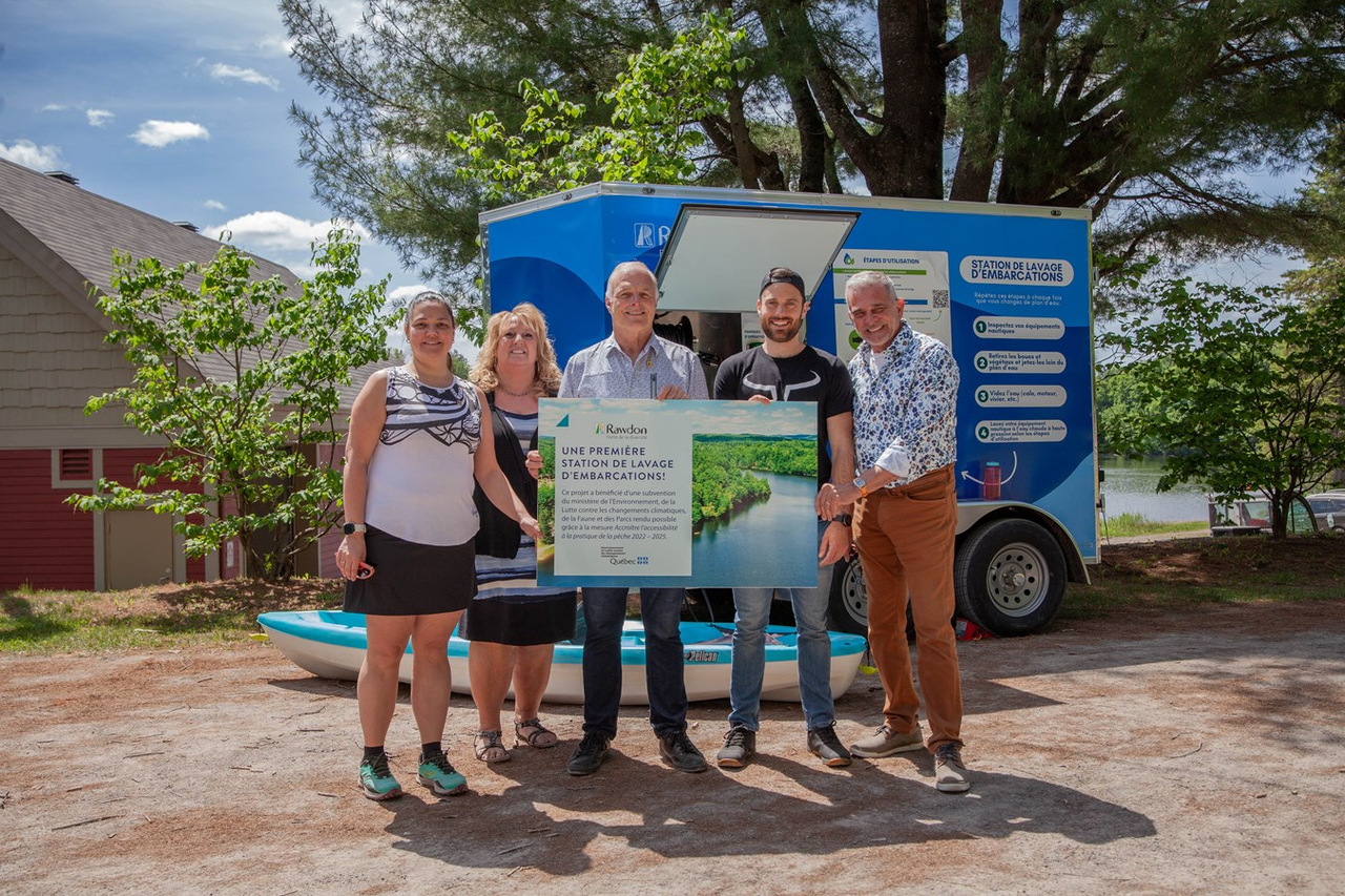 Une première station de lavage d’embarcations à Rawdon
