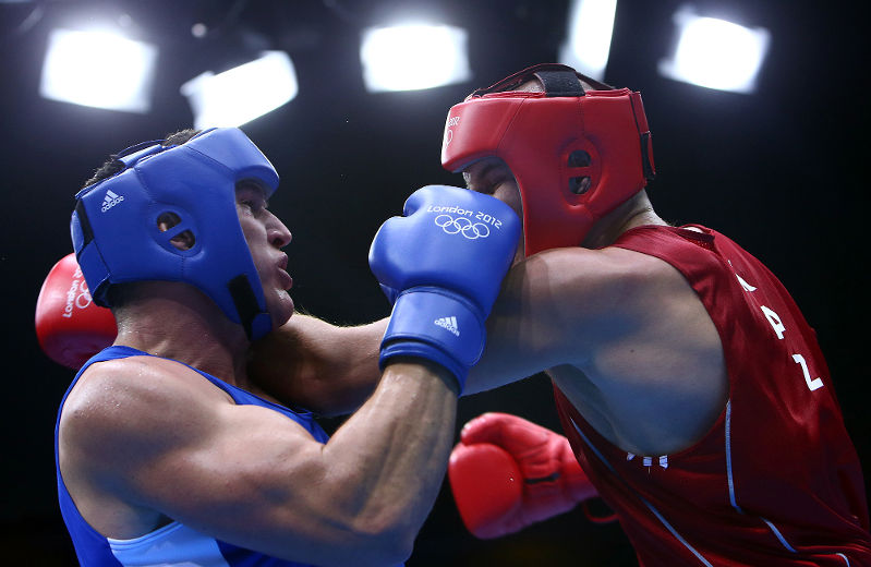 Le Trifluvien Simon Kean s'est incliné contre le Kazakh Ivan Dychko en quarts de finale du tournoi olympique chez les 91 kg et plus.