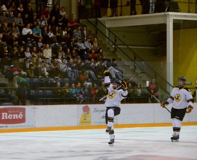 Le premier but de la partie, celui de Guillaume Beaudoin.