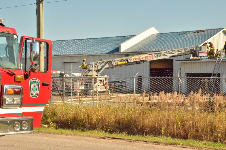 Le second incendie s'est déclaré à l'usine de fabrication de remorques Fabrox, sur le boulevard Industriel à Trois-Rivières.