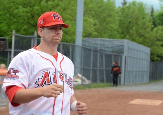 Dominique Samyn a remporté le titre de joueur par excellence de la Ligue de baseball junior élite du Québec en 2012.