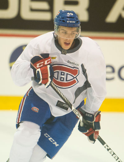 Michaël Bournival souhaite se tailler une place avec le Canadien de Montréal cette saison. 