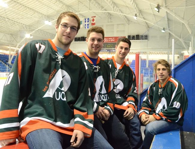 Yannick Dubé, Tommy Giroux, Martin Lefebvre et Guillaume Asselin se joignent aux Patriotes de l’UQTR. 