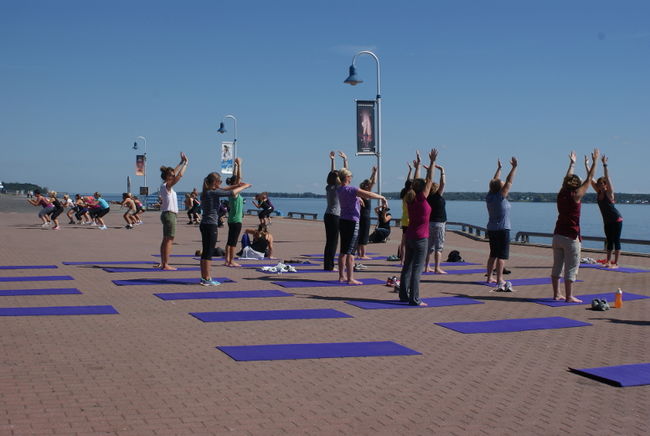 Une équipe était présente le 10 septembre dernier au Parc portuaire de Trois-Rivières afin d’encourager les participants à relever le défi et leur faire découvrir différentes activités.