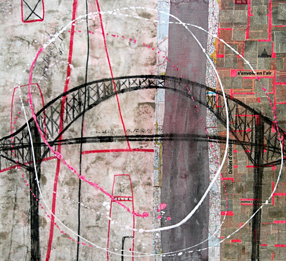 La toile du pont Laviolette de Mélanie Poirier