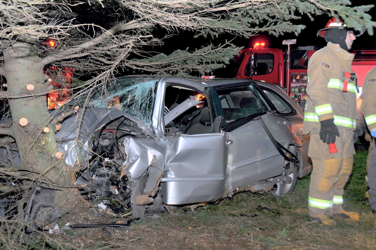 Tout un accident à Sainte-Clotilde-de-Horton en fin de nuit samedi