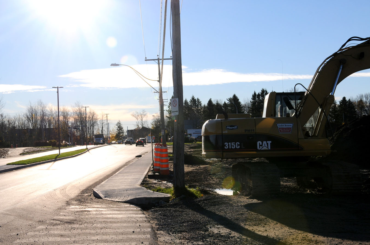 La touche finale au boulevard Parent
