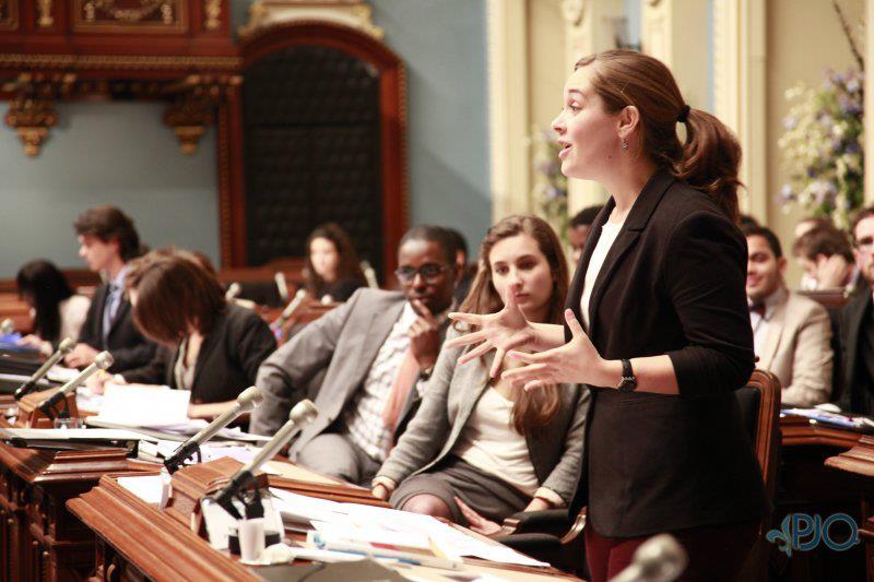 La première ministre, Anne-Sophie Thommeret-Carrière.